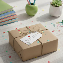 Etiqueta Para Presente Personalized Teacher Gift Tag - Big Heart
