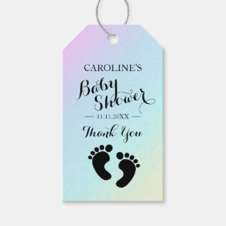 Etiqueta Para Presente Pés-Bebês Personalizados BOY / Chá de fraldas-GIRL