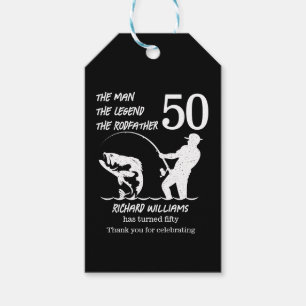 Etiqueta Para Presente Pesca da lenda Roddad 50º Aniversário
