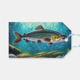 Etiqueta Para Presente Pesca de Truta