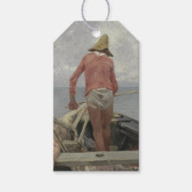 Pescador em seu barco (por Vincenzo Caprile)