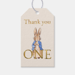 Etiqueta Para Presente Peter, o coelho Um Obrigado