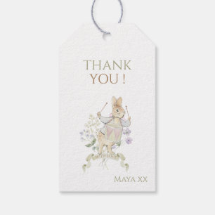 Etiqueta Para Presente Peter o Monograma do Coelho Crest Chá de fraldas d