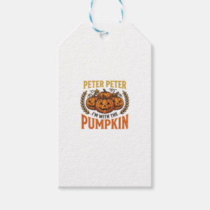 Etiqueta Para Presente Peter Peter Abóbora Camisa Vintage Design de Hallo