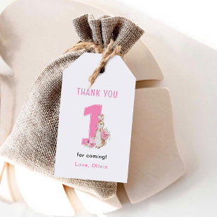 Etiqueta Para Presente Peter Rabbit   Primeiro Aniversário Obrigado