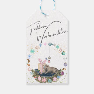 Etiqueta Para Presente Pferde Geschenkanhänger Weihnachtsmotiv