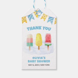 Etiqueta Para Presente Piche Divertido Pronto Para Chá de fraldas Sorvete