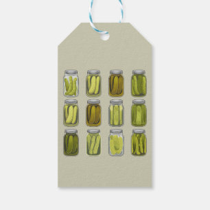 Etiqueta Para Presente Picles Amante Vintage Picles Enlatados Pote Natal