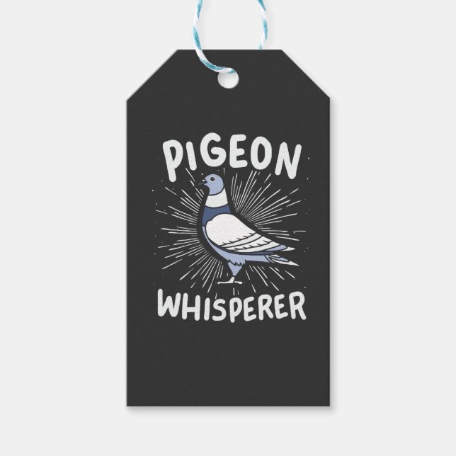 Etiqueta Para Presente Pigeon Whisperer (Frente)