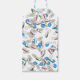 Etiqueta Para Presente Pill Sprinkles Pattern