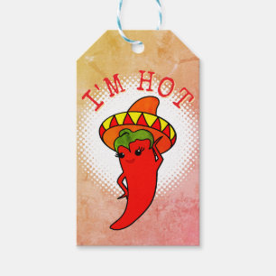 Etiqueta Para Presente Pimenta Diva Estilo Vintage Impressão