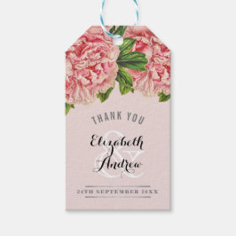 Etiqueta Para Presente Pincel-branco-chic flor rosa-floral