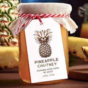 Etiqueta Para Presente Pineapple chutney homemade