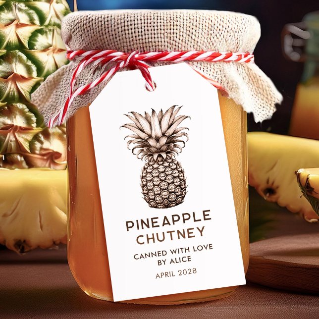 Etiqueta Para Presente Pineapple chutney homemade (Criador carregado)