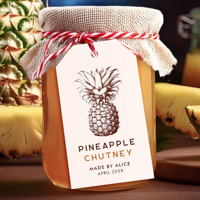Etiqueta Para Presente Pineapple chutney homemade (Criador carregado)