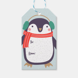 Etiqueta Para Presente Pinguim Natal