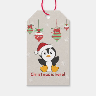 Etiqueta Para Presente Pinguim Natal Neve Pinguins Pinguins de inverno