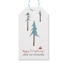 Pinheiros de inverno nórdicos modernos Feriados de