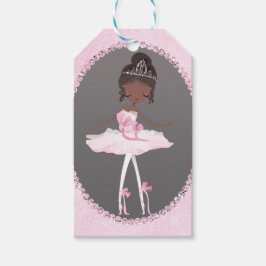 Etiqueta Para Presente Pink & Grey Couture Festa de Aniversário Dark Ball