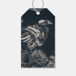 Etiqueta Para Presente Pintinho de pássaro emergindo de seu ninho (por Ja