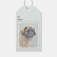 Pintura de Leonberger - Arte de Cachorro Original 
