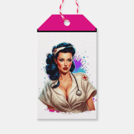 Etiqueta Para Presente Pinup_ Nurse Badass