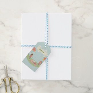 Etiqueta Para Presente Piquenique de Aniversário, Estilo Retrô Fofo, 