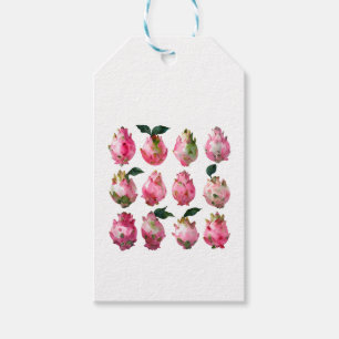 Etiqueta Para Presente Pitaya Watercolor Art Tropical