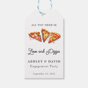 Etiqueta Para Presente Pizza italiana Favor da Festa de noivado