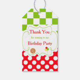 Etiqueta Para Presente Pizza Party Obrigado Tag do presente