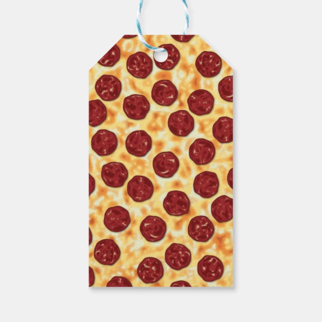 Etiqueta Para Presente Pizza Pepperoni (Verso)
