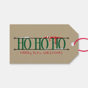 Etiqueta Para Presente Placa de Ferro Forjado Natal Duendes Travessuras
