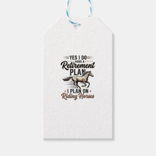 Etiqueta Para Presente Plano de Aposentadoria Cavalos Montados Camiseta V