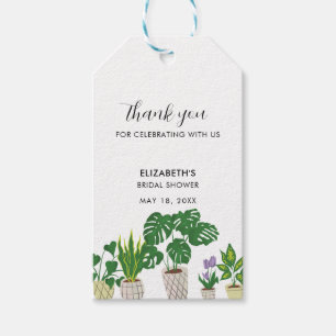Etiqueta Para Presente Plantas em vasos Festa de noivado Vegetação Obriga