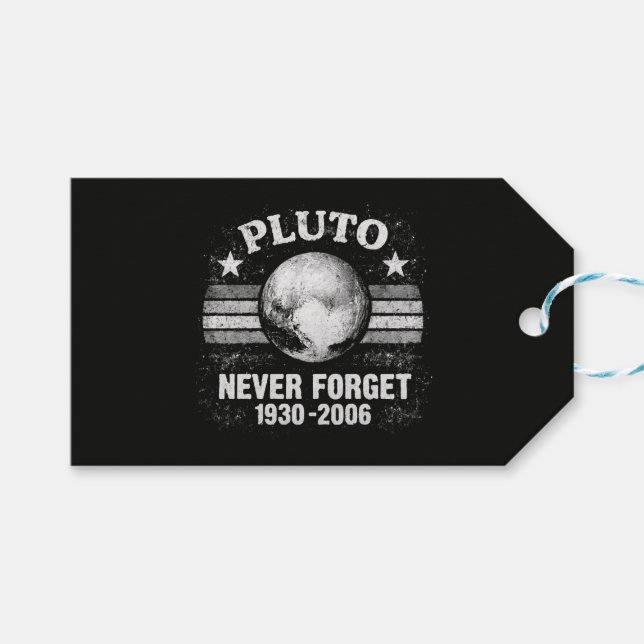 Etiqueta Para Presente Plutão Nunca Esqueça (Frente (horizontal))
