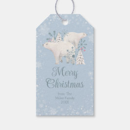 Etiqueta Para Presente Polar Bear Natal