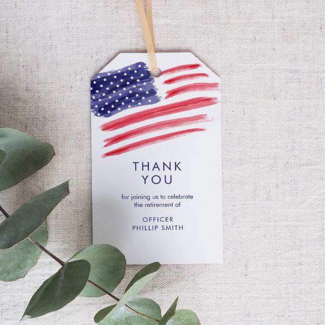 Etiqueta Para Presente Polícia da LIBERTY - Polícia de aposentadoria (Criador carregado)