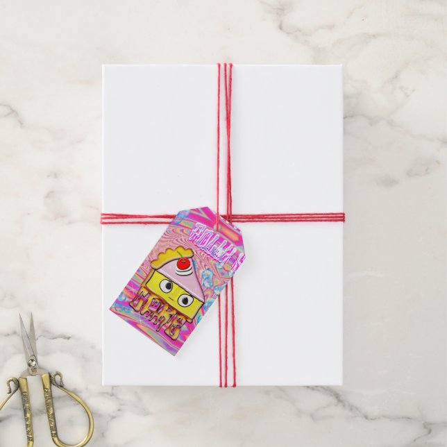 Etiqueta Para Presente Polly Cake - Tortina - (Com cordão)