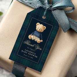 Etiqueta Para Presente Polo Teddy Bear Baby Shower Thank You