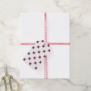 Etiqueta Para Presente Pontos de cruz de amora em branco