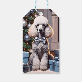 Etiqueta Para Presente Poodle Christmas