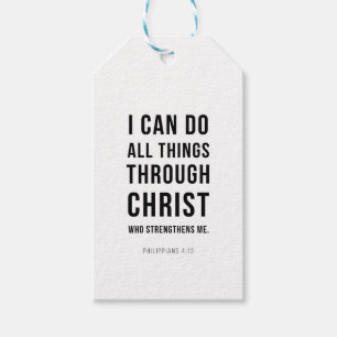Etiqueta Para Presente Posso fazer todas as coisas Filipenses 4:13