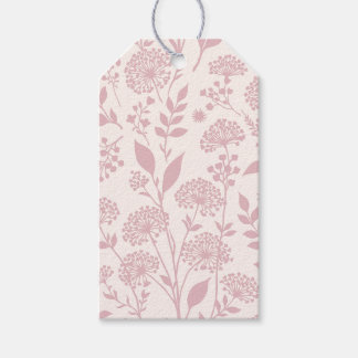 Etiqueta Para Presente Prado de Dente-de-Leão Rosa Suave - Neutro