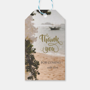 Etiqueta Para Presente Praia das Flores de Barcos de Navegação