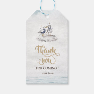 Etiqueta Para Presente Praia das Gaivotas de Aquarela