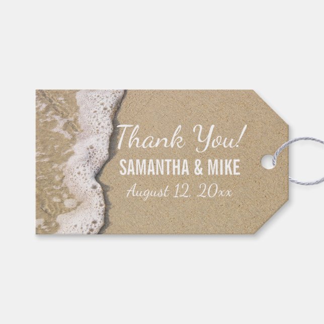 Etiqueta Para Presente Praia Shore (Frente (horizontal))