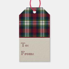 Etiqueta Para Presente Preppy Christmas Plaid