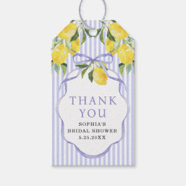 Etiqueta Para Presente Preppy Citrus Bridal Shower Thank You Favor Tags