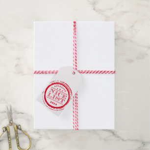 Etiqueta Para Presente PRESENETE DE NATAL selo lista bonita do papai noel