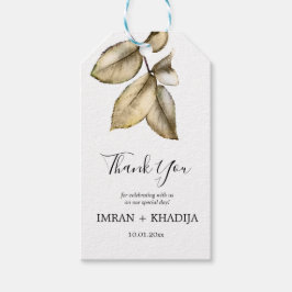 Etiqueta Para Presente Presente de Agradecimento Branco Elegante